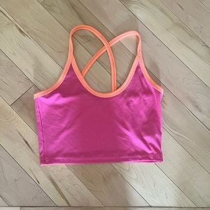 Pink cropped tank